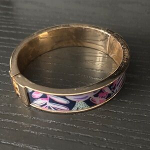 Lilly Pulitzer Gold and Pink Floral Bracelet